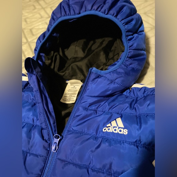 adidas Jackets & Coats Adidas Boys Classic Puffer Coat Royal Blue